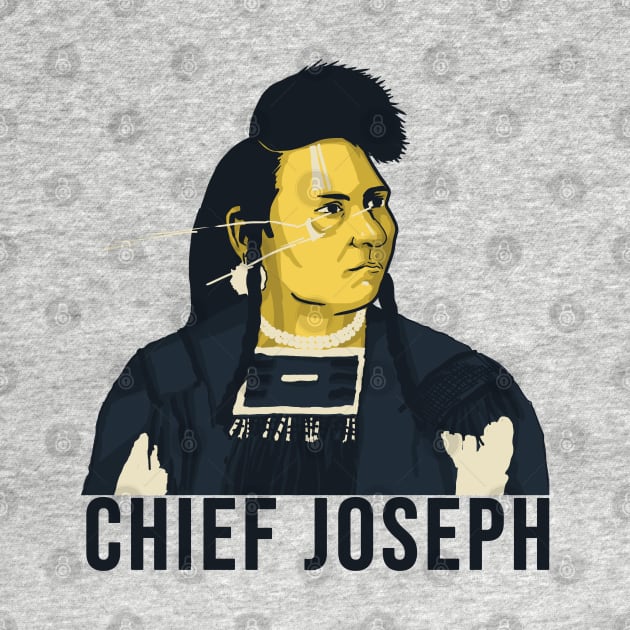 Chief Joseph Native American Vector Art 2 by Eyanosa